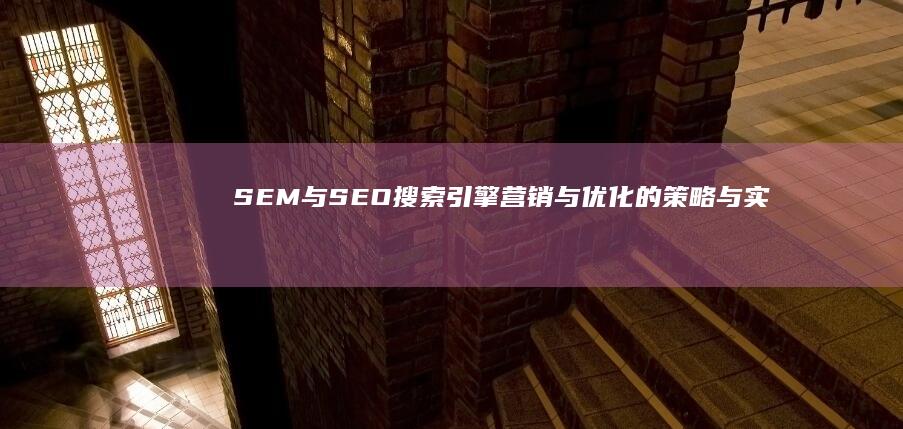 SEM与SEO：搜索引擎营销与优化的策略与实践